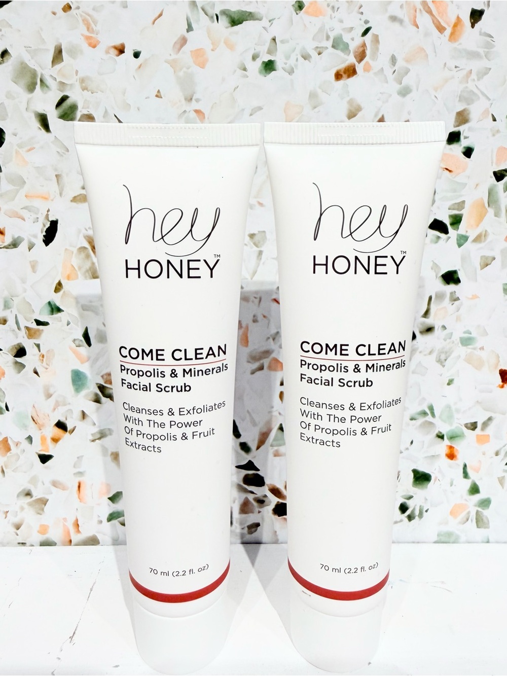 NEW hey Honey Come Clean Propolis & Minerals Facial Scrub Exfoliation Bundle